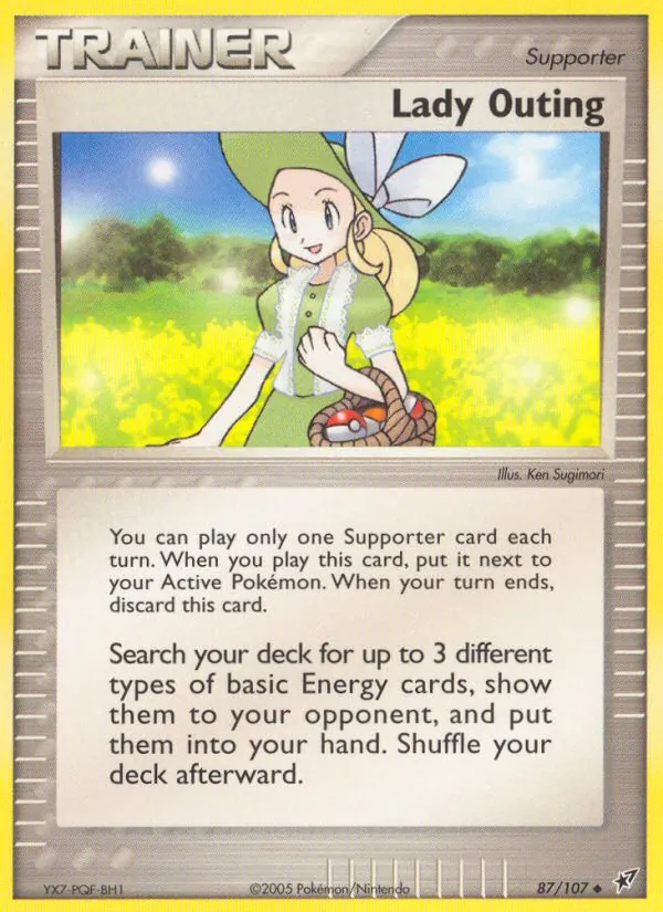 Kaart Lady Outing uit Deoxys, nummer 87/107