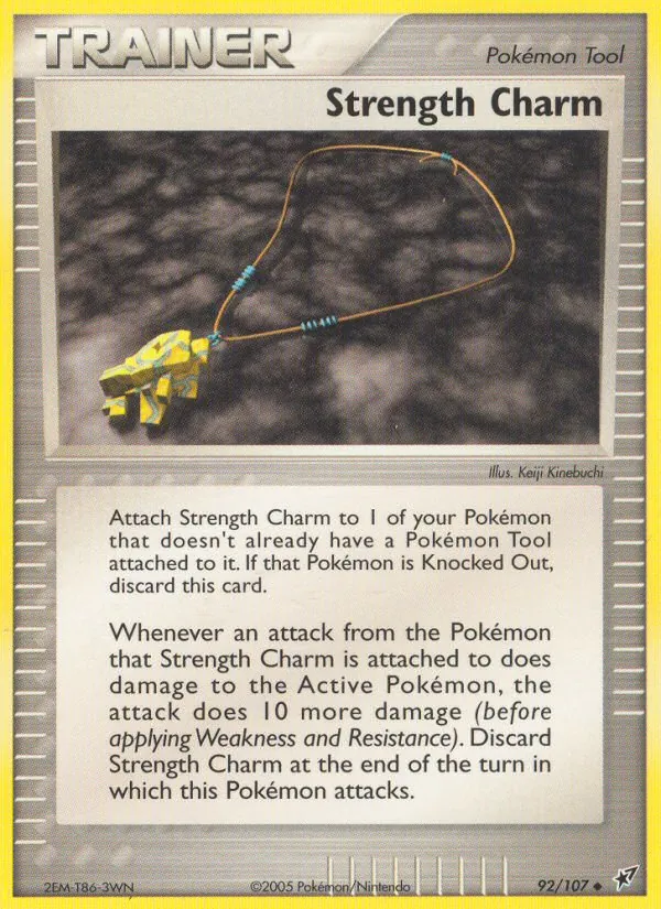 Kaart Strength Charm uit Deoxys, nummer 92/107