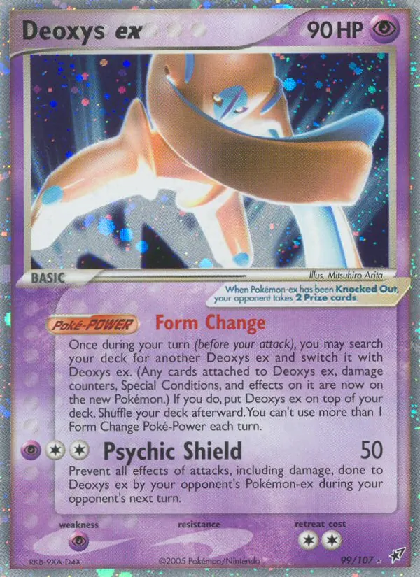 Deoxys ex card from Deoxys, number 99/107