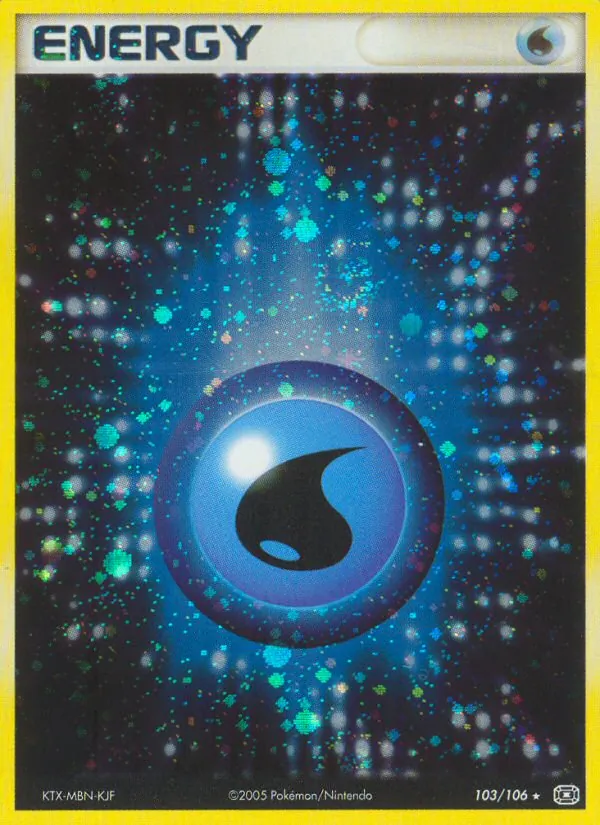 Water Energy card from Emerald, number 103/106