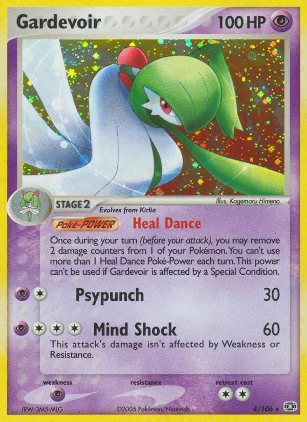 Gardevoir card from Emerald, number 4/106