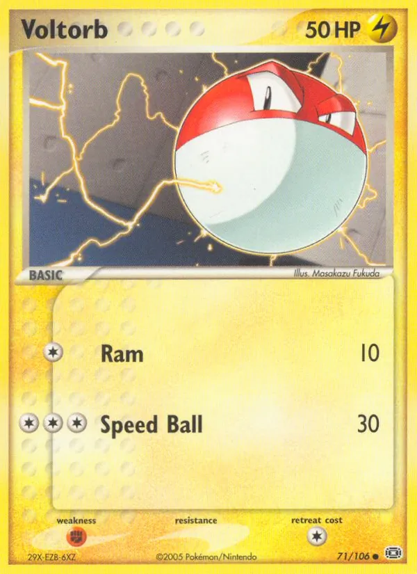 Kartu Voltorb dari Emerald, nomor 71/106