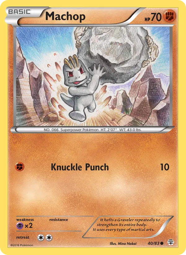 Kaart Machop uit Generations, nummer 40/83