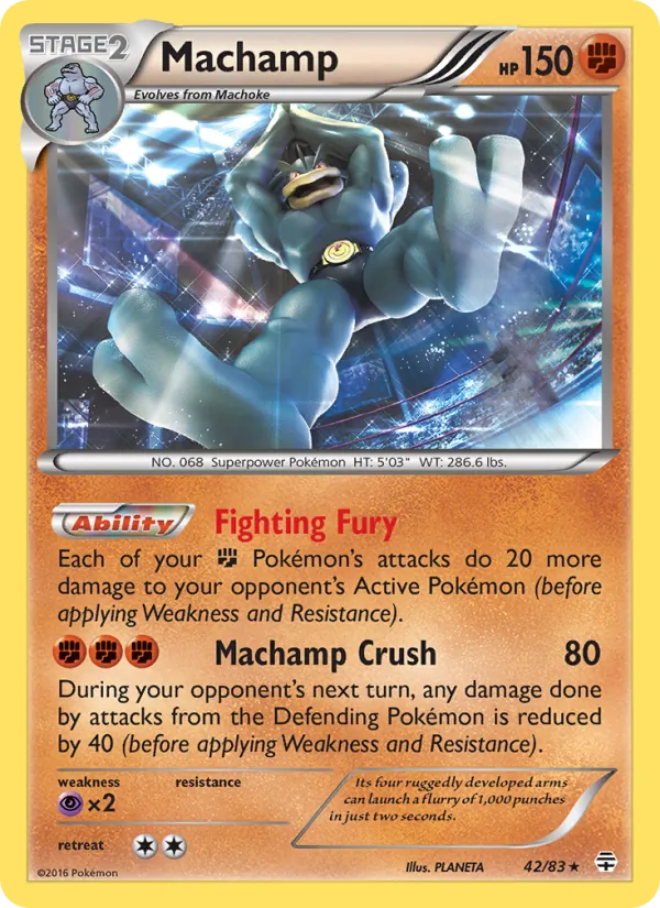 Kartu Machamp dari Generations, nomor 42/83