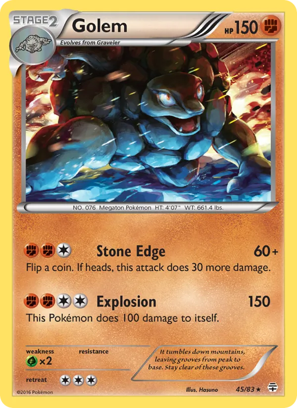 Kartu Golem dari Generations, nomor 45/83