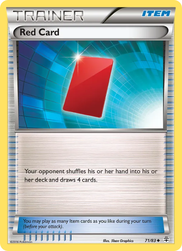 Kaart Red Card uit Generations, nummer 71/83