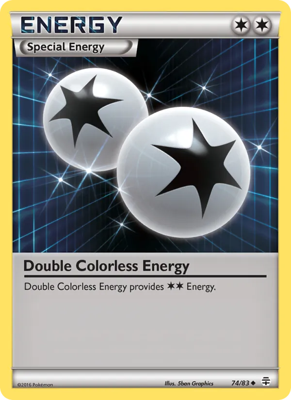 Kaart Double Colorless Energy uit Generations, nummer 74/83