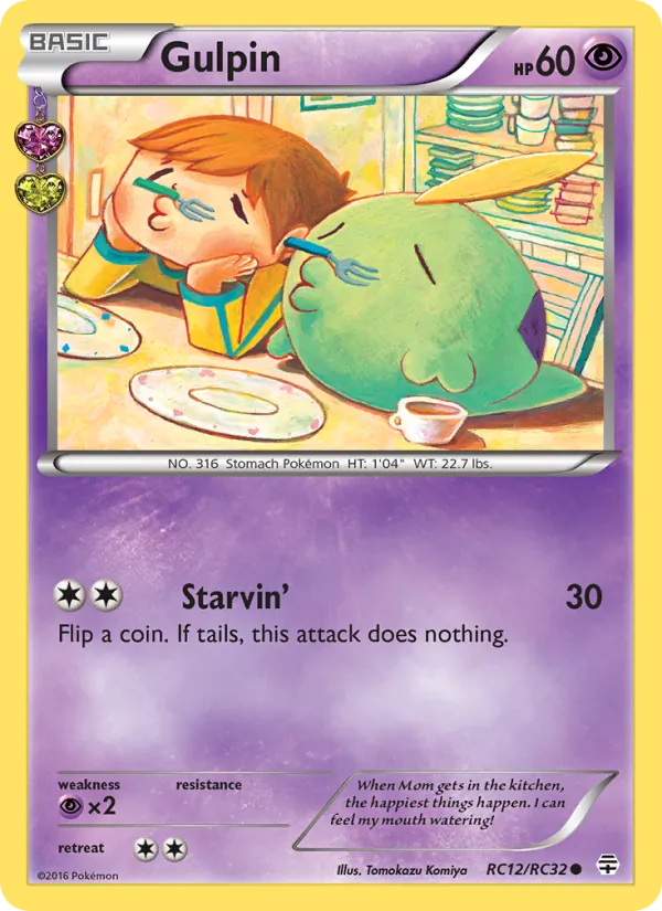 Gulpin card from Generations, number RC12/83