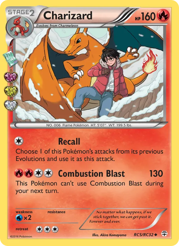 Charizard card from Generations, number RC5/83