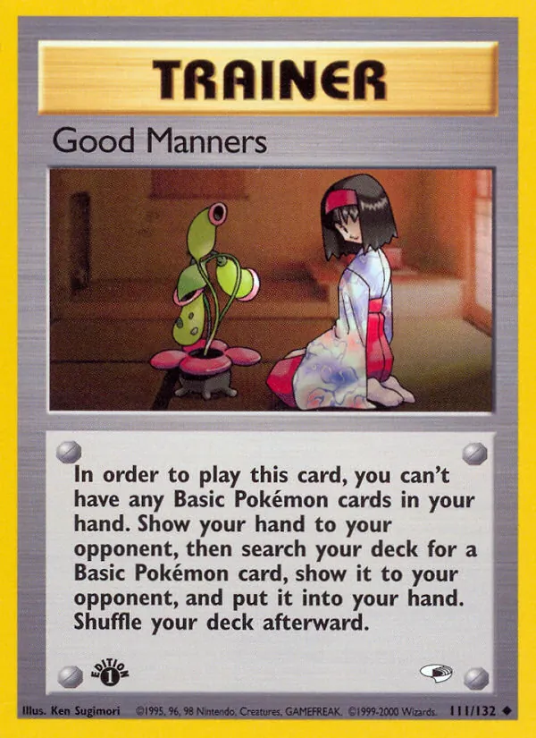 Good Manners card from Gym Heroes, number 111/132