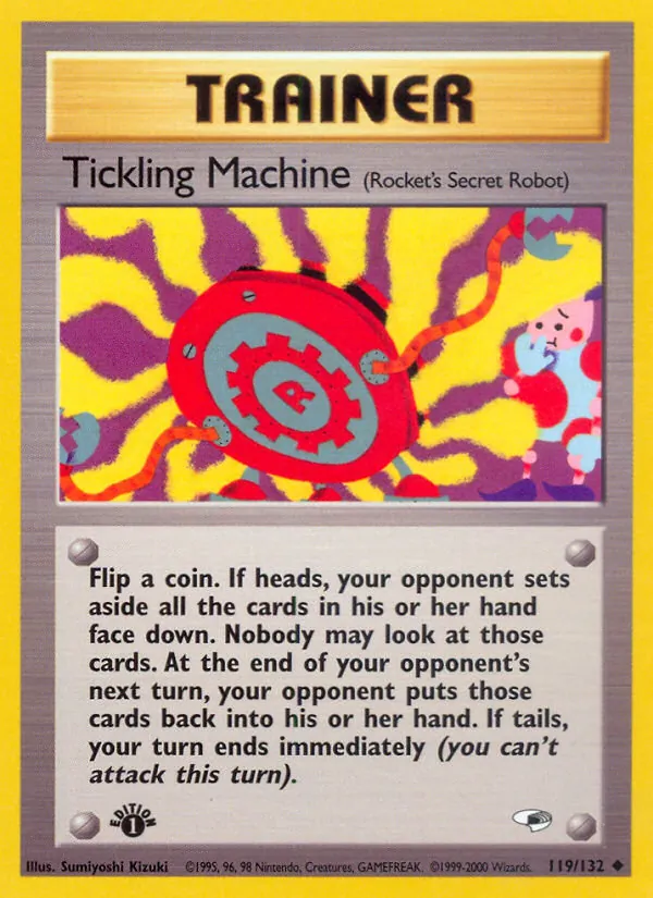 Tickling Machine card from Gym Heroes, number 119/132