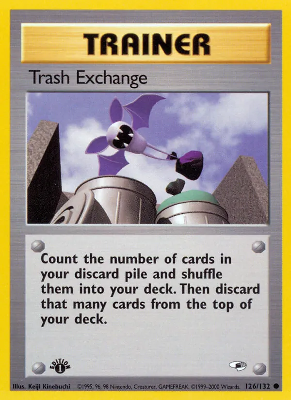 Trash Exchange card from Gym Heroes, number 126/132