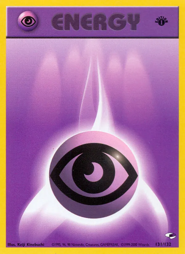 Psychic Energy card from Gym Heroes, number 131/132