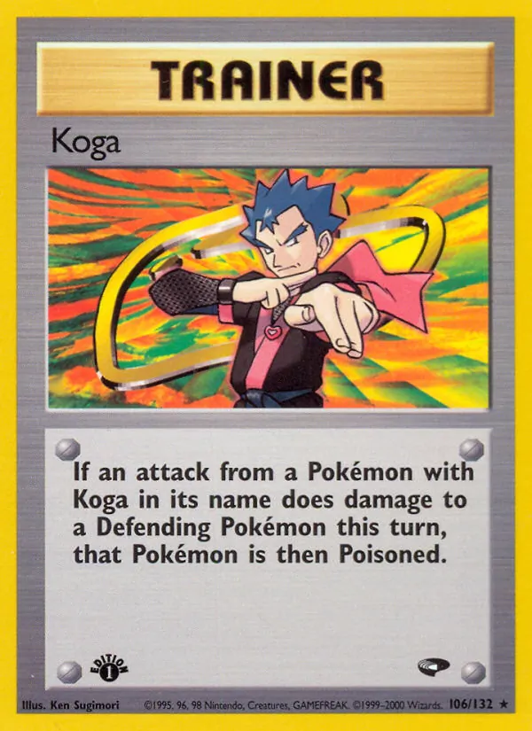 Koga card from Gym Challenge, number 106/132