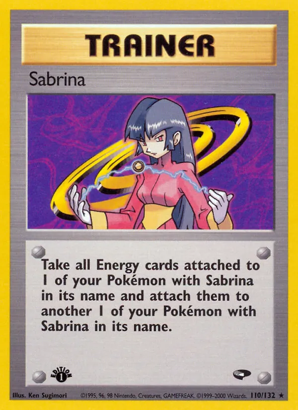 Sabrina card from Gym Challenge, number 110/132