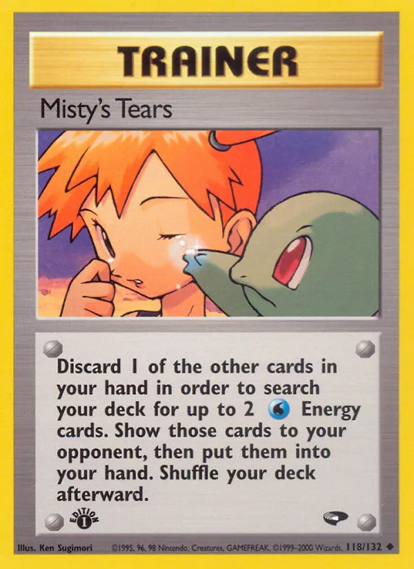 Misty's Tears card from Gym Challenge, number 118/132
