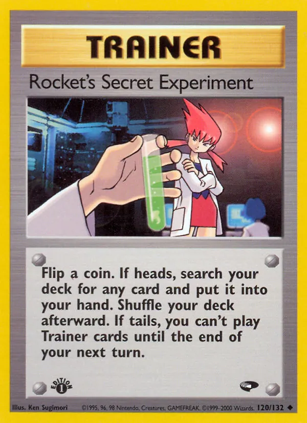 Rocket's Secret Experiment card from Gym Challenge, number 120/132
