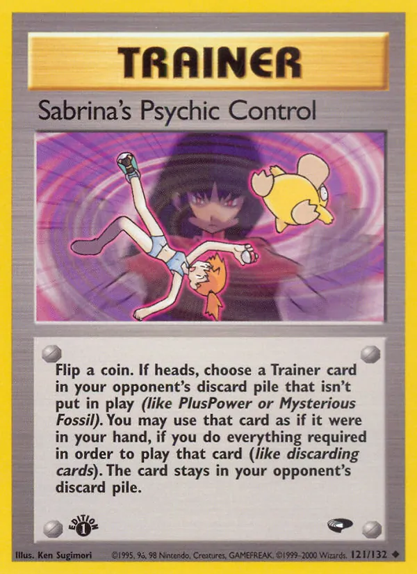 Sabrina's Psychic Control card from Gym Challenge, number 121/132