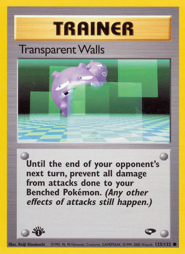 Transparent Walls card from Gym Challenge, number 125/132