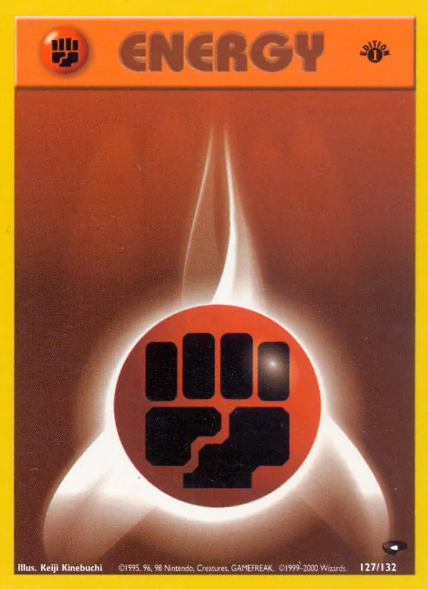 Fighting Energy card from Gym Challenge, number 127/132