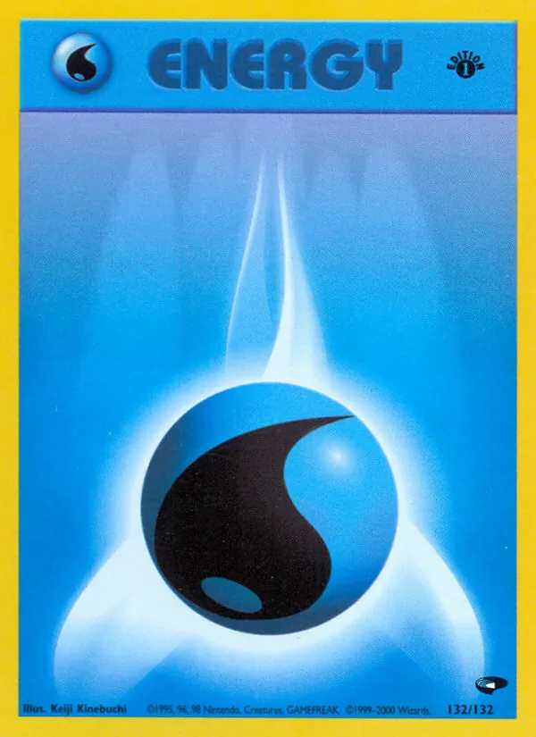 Water Energy card from Gym Challenge, number 132/132