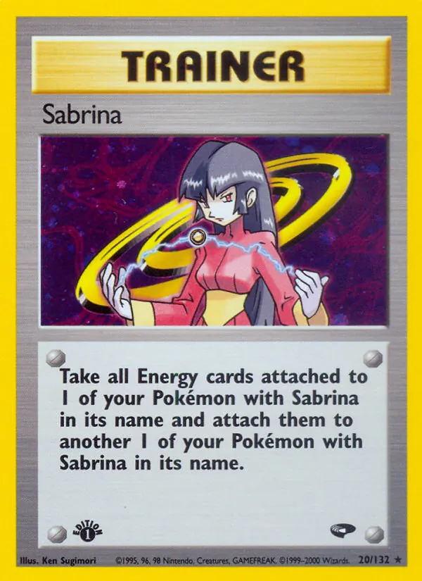 Sabrina card from Gym Challenge, number 20/132
