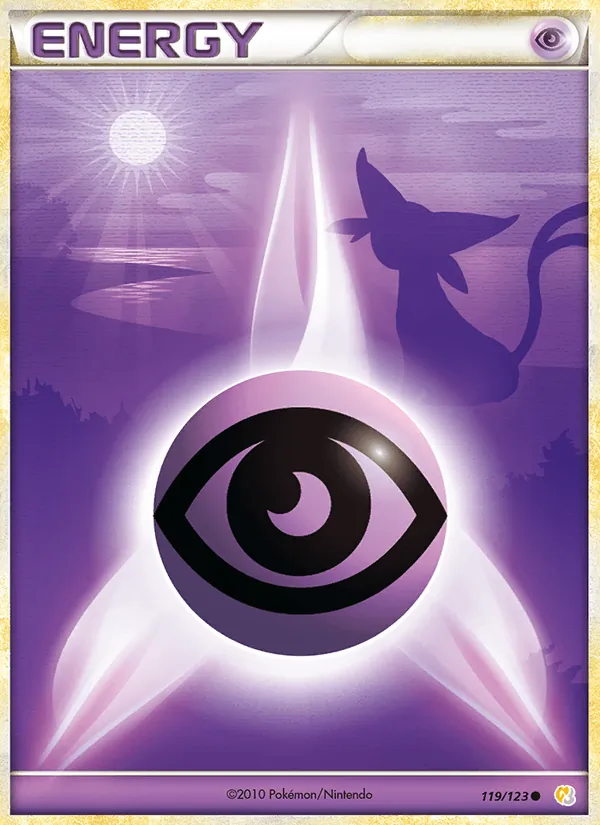 Psychic Energy card from HeartGold SoulSilver, number 119/123