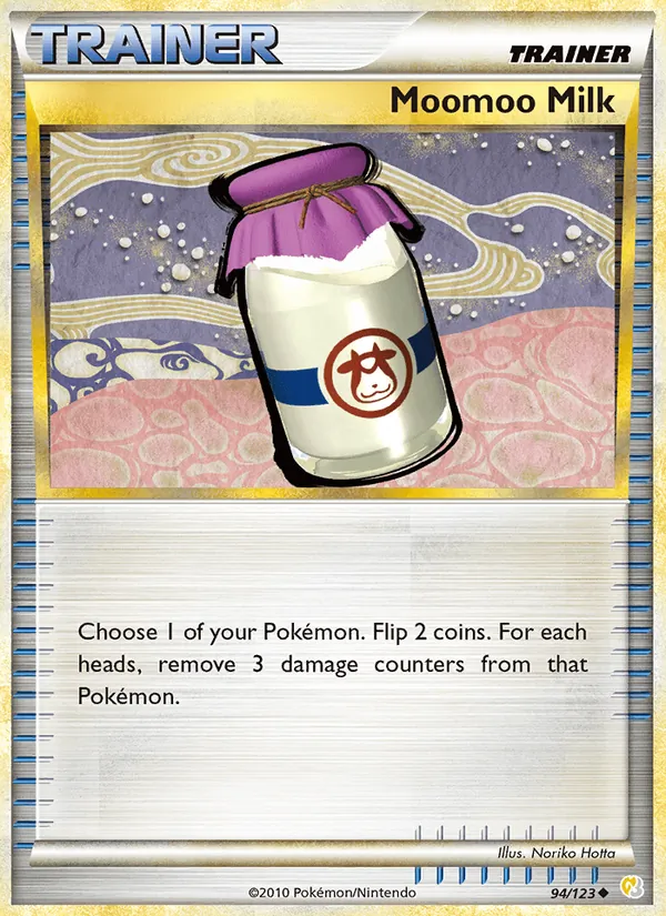 Kaart Moomoo Milk uit HeartGold SoulSilver, nummer 94/123