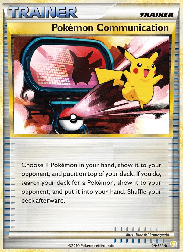 Kartu Pokémon Communication dari HeartGold SoulSilver, nomor 98/123