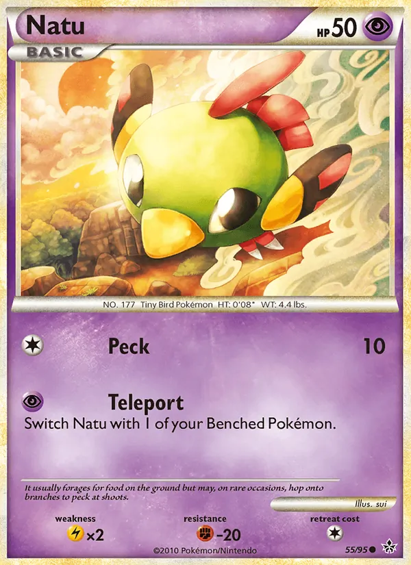 Natu card from Unleashed, number 55/95