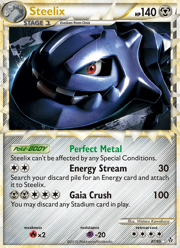 Steelix card from Unleashed, number 87/95