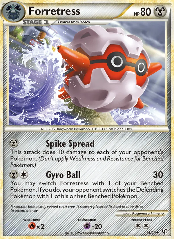 Forretress card from Undaunted, number 13/90