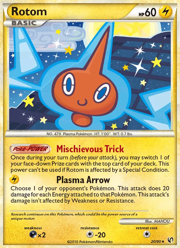 Rotom card from Undaunted, number 20/90