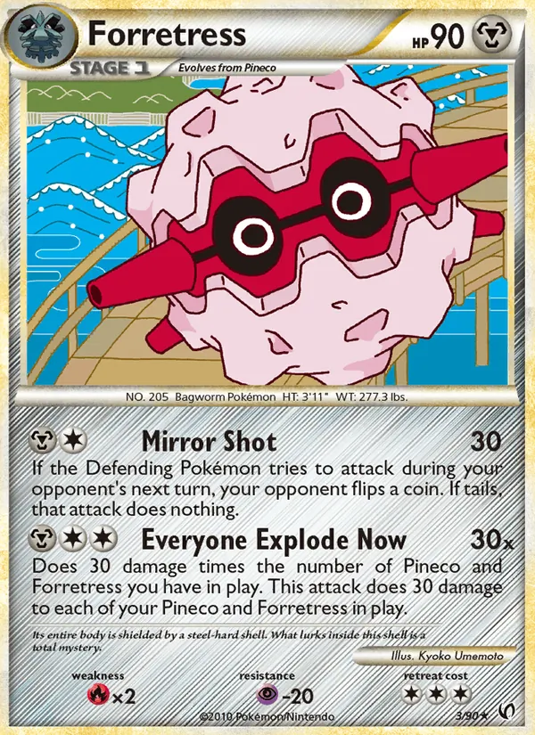 Forretress card from Undaunted, number 3/90