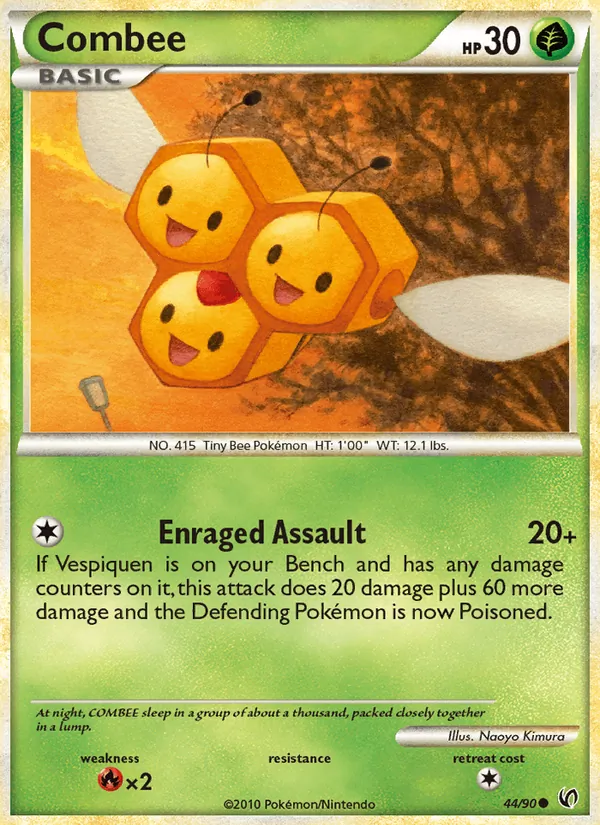 Combee card from Undaunted, number 44/90