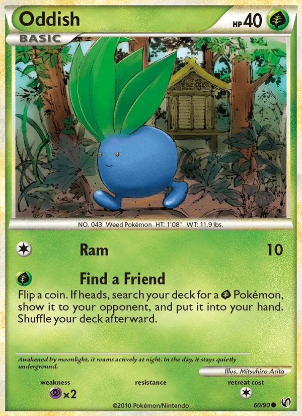 Oddish card from Undaunted, number 60/90