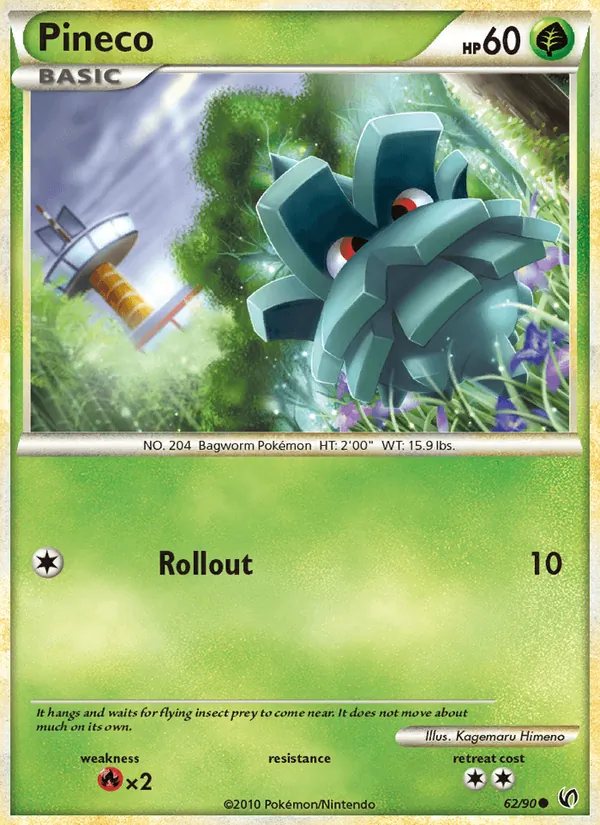 Pineco card from Undaunted, number 62/90