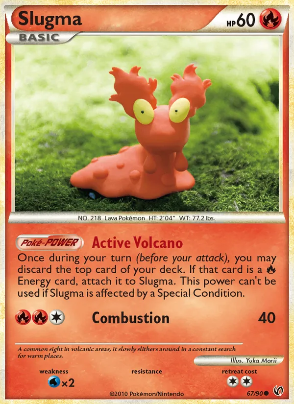 Slugma card from Undaunted, number 67/90