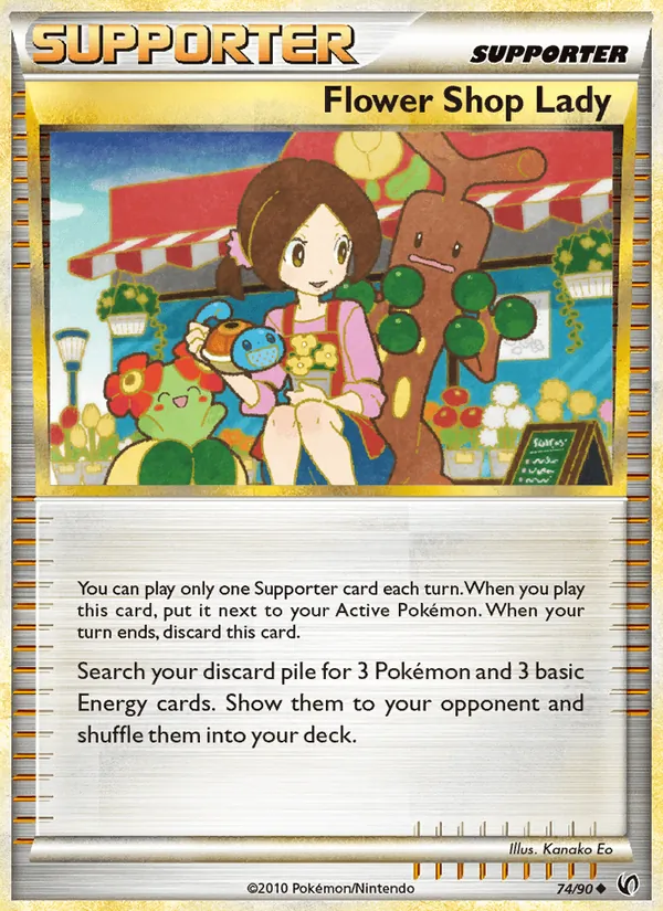 Flower Shop Lady card from Undaunted, number 74/90
