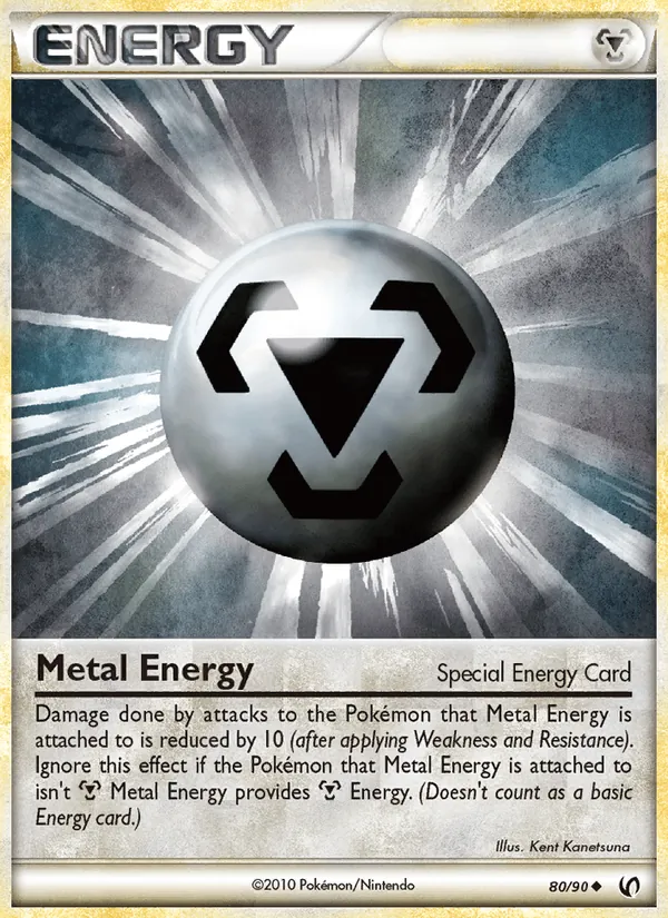 Metal Energy card from Undaunted, number 80/90