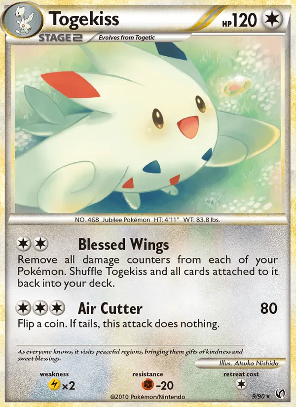 Togekiss card from Undaunted, number 9/90