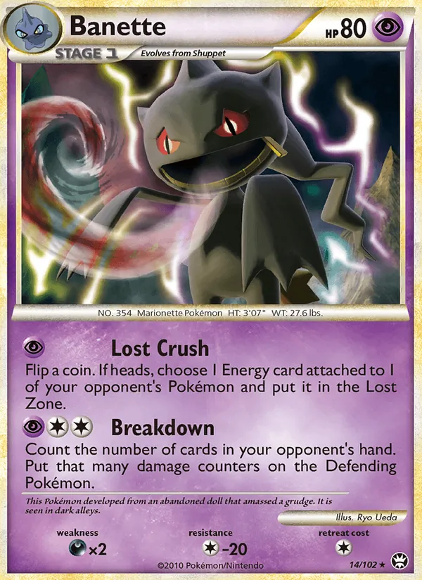 Banette card from Triumphant, number 14/102