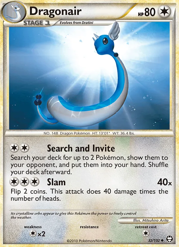 Dragonair card from Triumphant, number 32/102