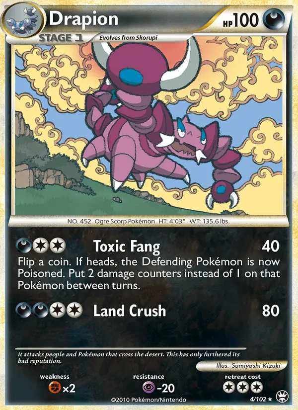 Drapion card from Triumphant, number 4/102
