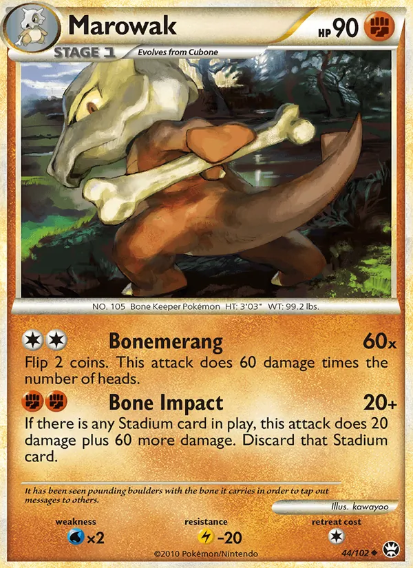 Marowak card from Triumphant, number 44/102