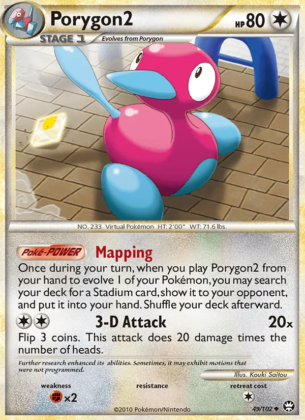 Porygon2 card from Triumphant, number 49/102