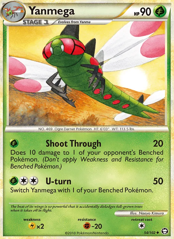 Yanmega card from Triumphant, number 54/102