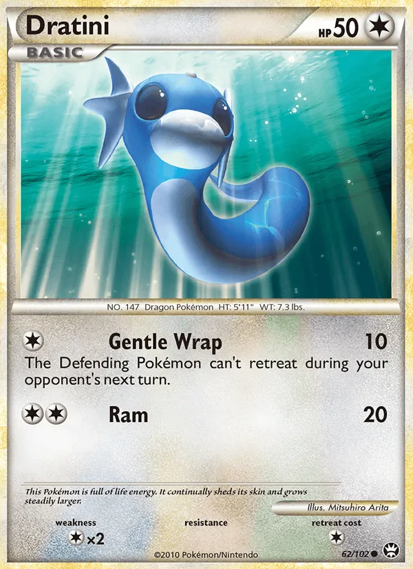 Dratini card from Triumphant, number 62/102