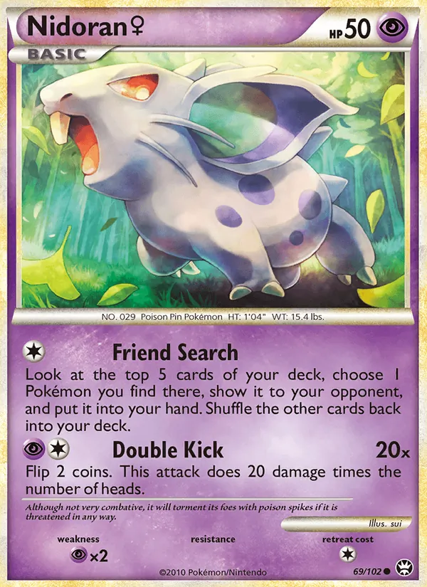 Nidoran ♀ card from Triumphant, number 69/102