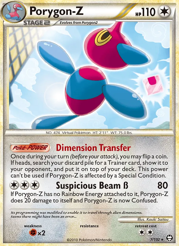 Porygon-Z card from Triumphant, number 7/102